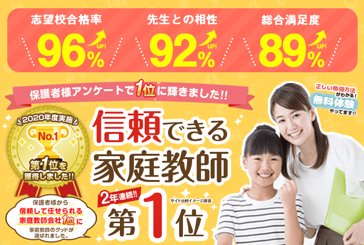 公式 勉強大っ嫌いな子に大人気 家庭教師のグッド